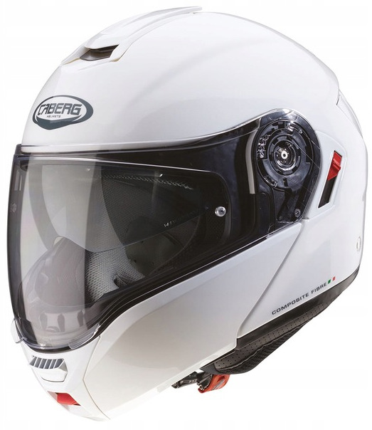 CABERG LEVO X WHITE KASK MOTOCYKLOWY SZCZĘKOWY (L)