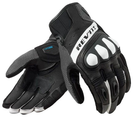 REV'IT RITMO BLACK GREY RĘKAWICE MOTOCYKLOWE MĘSKIE KRÓTKIE (3XL)
