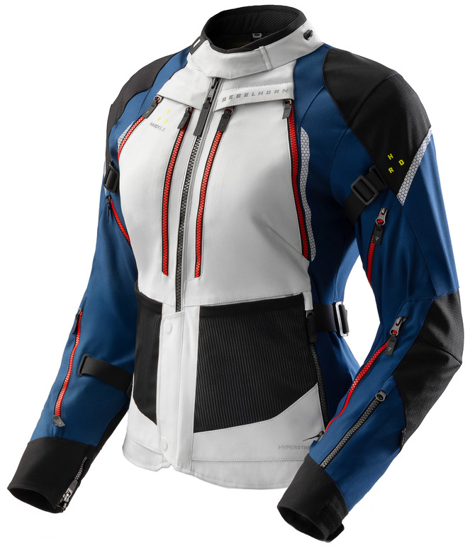 REBELHORN HARDY 3.0 LADY BLACK GREY RED KURTKA MOTOCYKLOWA TEKSTYLNA (L)