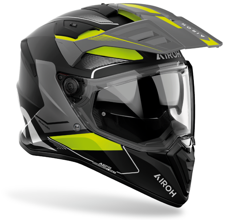 AIROH BANDIT TUNE YELLOW MAT KASK MOTOCYKLOWY INTEGRALNY (L)
