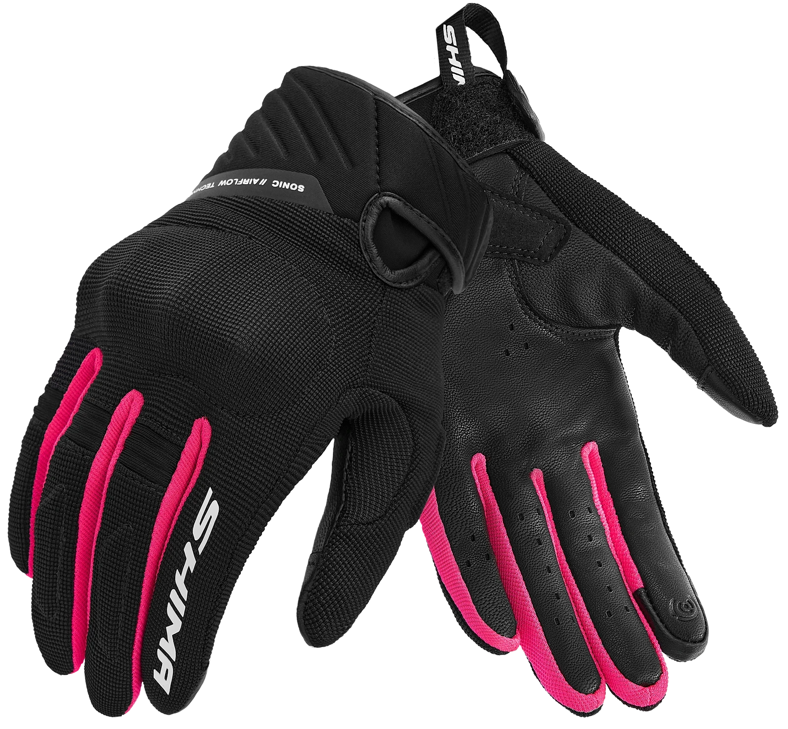 SHIMA SONIC LADY PINK RĘKAWICE MOTOCYKLOWE DAMSKIE KRÓTKIE (L)