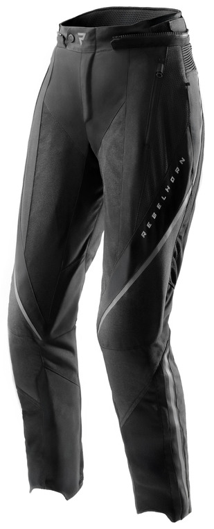 REBELHORN HIFLOW V BLACK SPODNIE MOTOCYKLOWE TEKSTYLNE DAMSKIE (3XL)