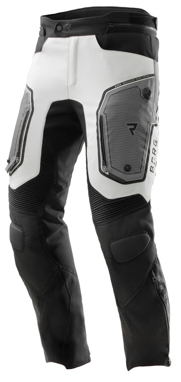 REBELHORN BORG II BLACK GREY SPODNIE MOTOCYKLOWE TEKSTYLNE (3XL)