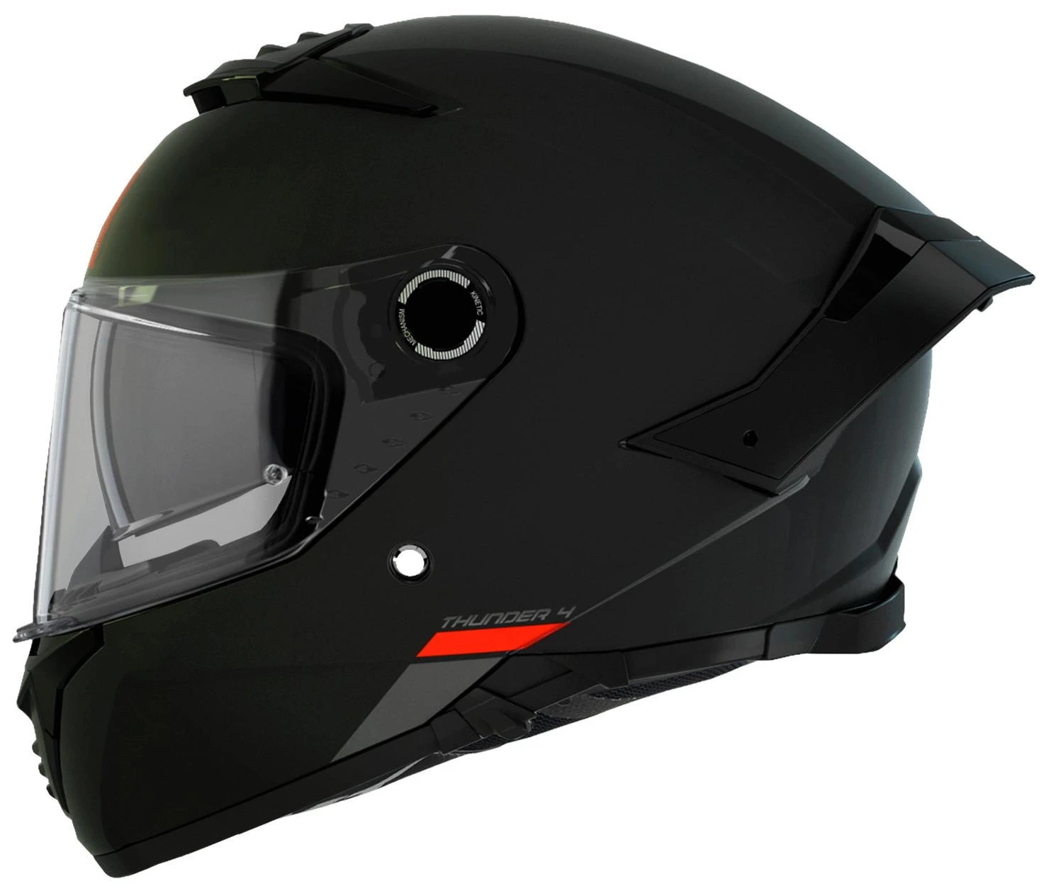 MT THUNDER 4 SV SOLID BLACK MATT KASK MOTOCYKLOWY INTEGRALNY (3XL)