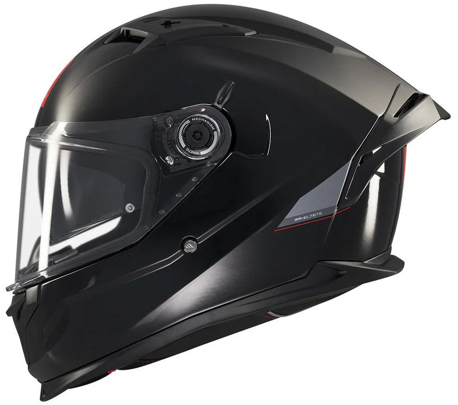MT BRAKER SV SOLID BLACK KASK MOTOCYKLOWY INTEGRALNY (L)