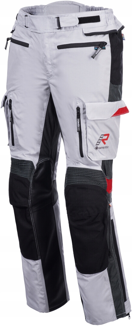 RUKKA MADAGASCA-R GTX GREY BLACK RED SPODNIE MOTOCYKLOWE TEKSTYLNE (52)
