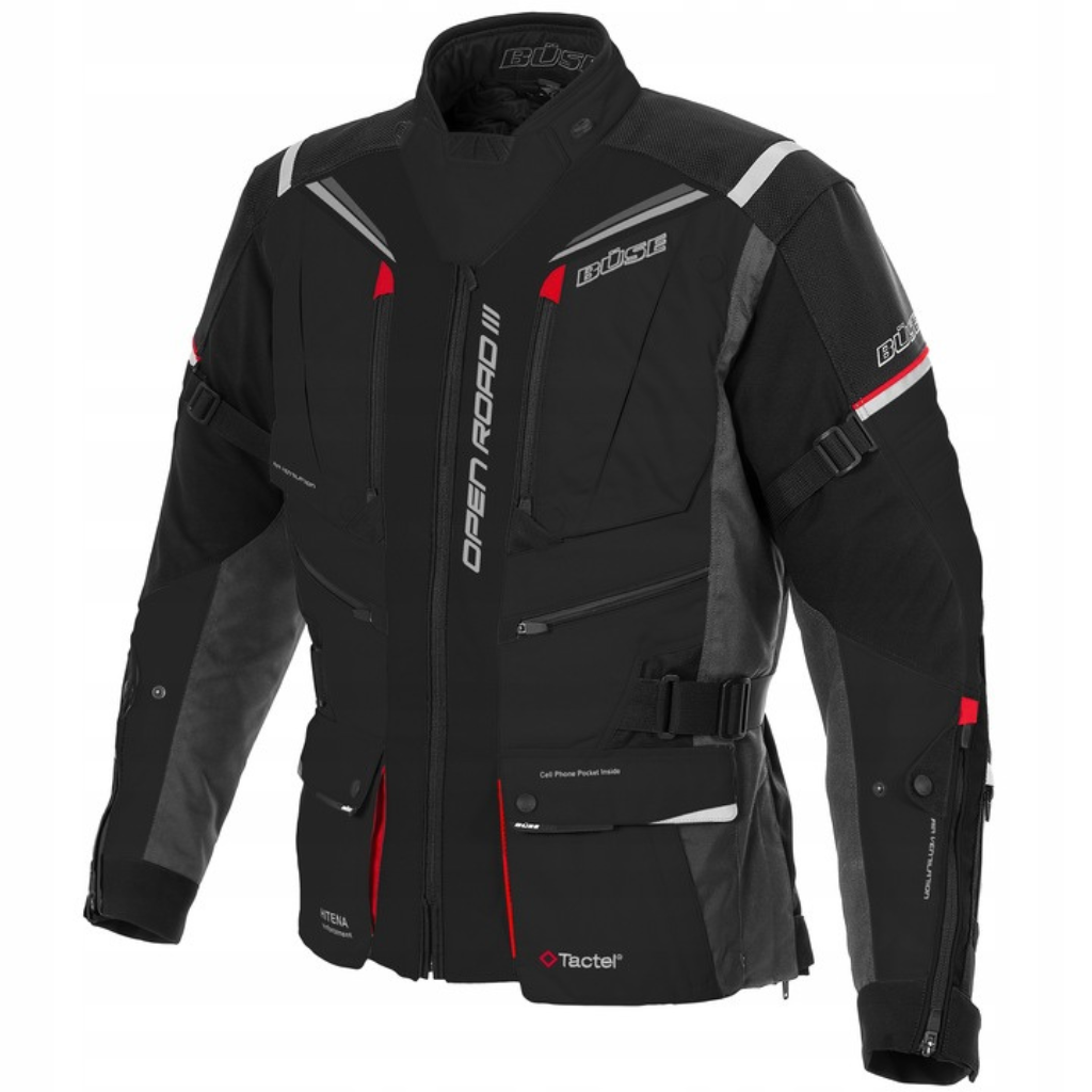 BUSE OPEN ROAD III CZARNA KURTKA MOTOCYKLOWA TEKSTYLNA (48)