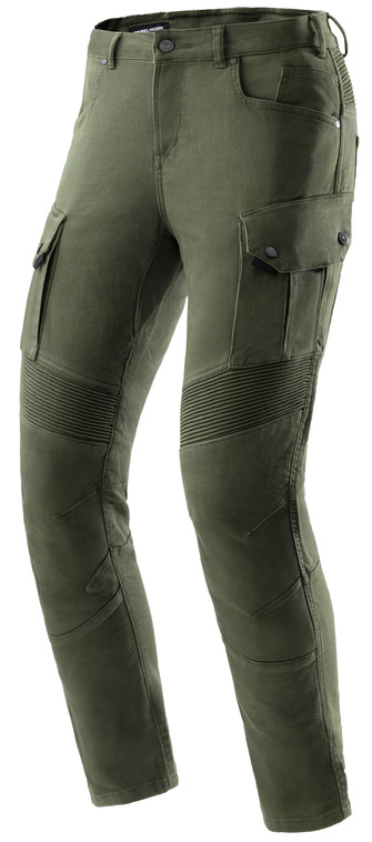 REBELHORN FASTER OLIVE GREEN JEANSY SPODNIE MOTOCYKLOWE (28, 32)