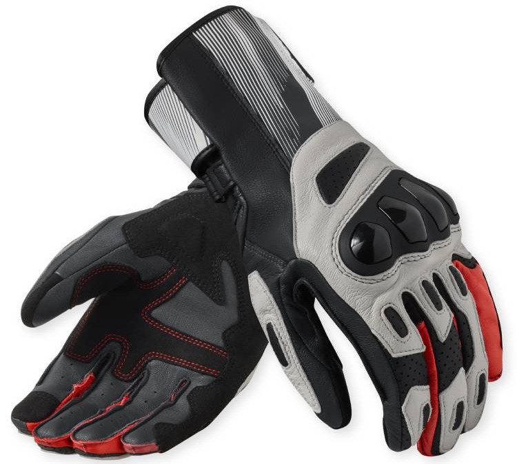 REV'IT METIS 2 GREY RED RĘKAWICE MOTOCYKLOWE (M)