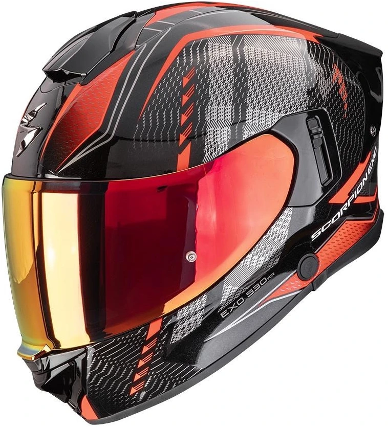SCORPION EXO-530 AIR THERAS BLACK RED KASK MOTOCYKLOWY INTEGRALNY (L)