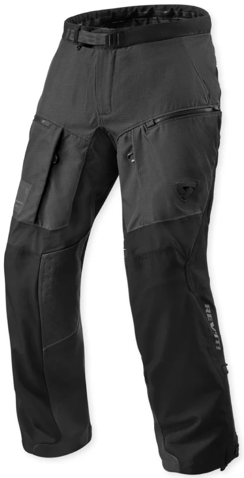REV'IT CONTINENT 2 ANTHRACITE BLACK SPODNIE MOTOCYKLOWE TEKSTYLNE (L)