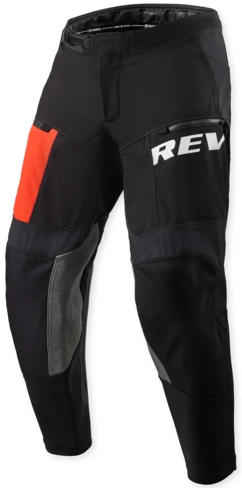 REV'IT LEJANO BLACK RED SPODNIE MOTOCYKLOWE OFF-ROAD (L)