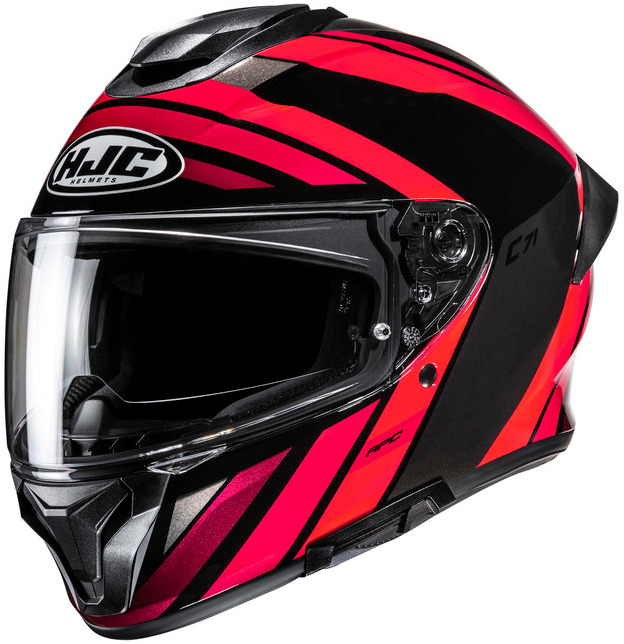 HJC C71 FABER RED BLACK KASK MOTOCYKLOWY INTEGRALNY (L)