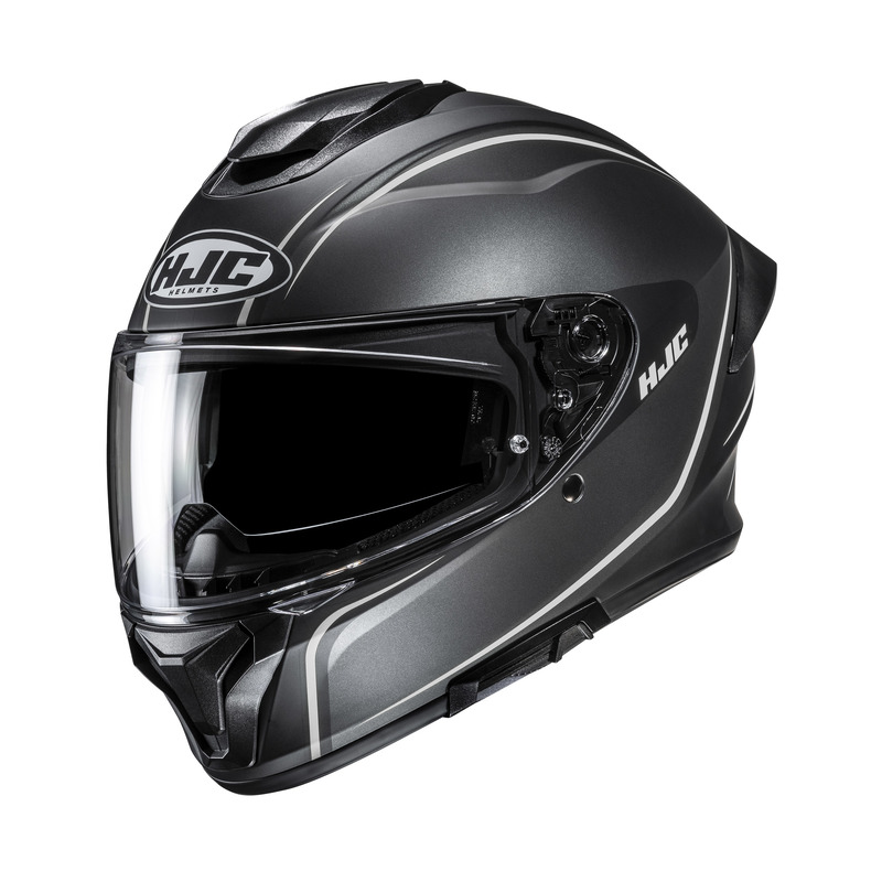 HJC C71 QUEZ BLACK GREY KASK MOTOCYKLOWY INTEGRALNY (M)