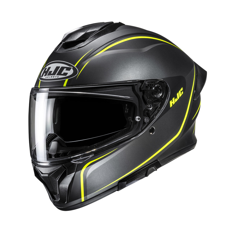 HJC C71 QUEZ BLACK YELLOW KASK MOTOCYKLOWY INTEGRALNY (L)