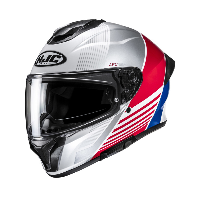 HJC C71 MORIX WHITE RED KASK MOTOCYKLOWY INTEGRALNY (L)