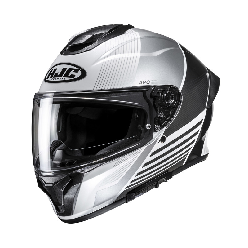 HJC C71 MORIX WHITE BLACK KASK MOTOCYKLOWY INTEGRALNY (L)