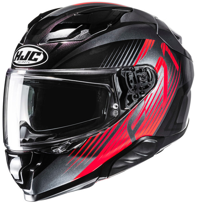 HJC F71 CATOS BLACK RED KASK MOTOCYKLOWY INTEGRALNY (L)