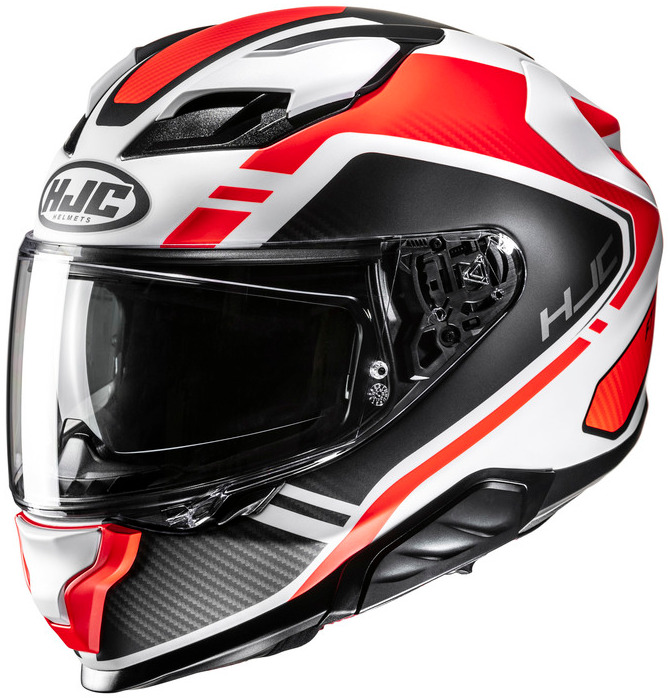 HJC F71 TOZZ BLACK WHITE BLACK KASK MOTOCYKLOWY INTEGRALNY (L)