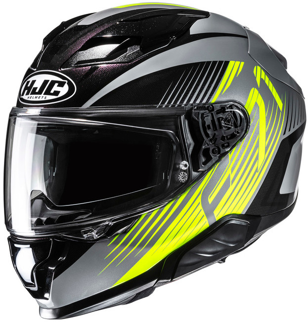 HJC F71 CATOS BLACK YELLOW KASK MOTOCYKLOWY INTEGRALNY (L)