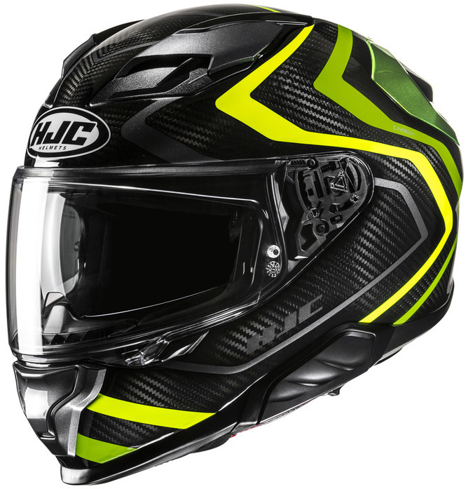 HJC F71 CARBON NEVIO BLACK GREEN KASK MOTOCYKLOWY INTEGRALNY (L)