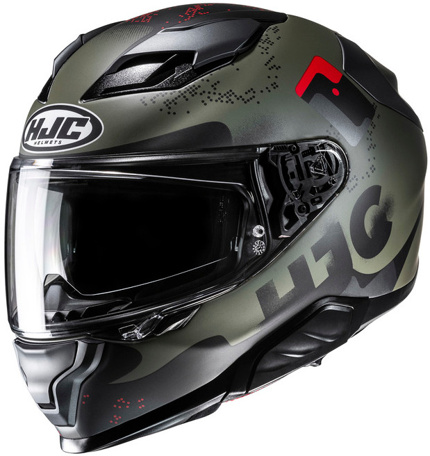 HJC F71 FACO GREEN BLACK KASK MOTOCYKLOWY INTEGRALNY (L)