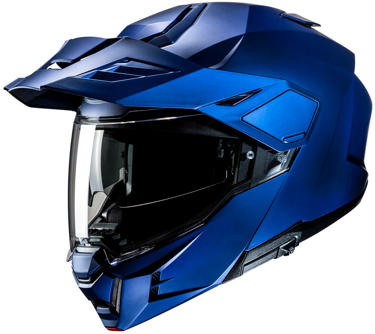 HJC I80 SOLID SEMI FLAT METALLIC BLUE KASK MOTOCYKLOWY SZCZĘKOWY (L)