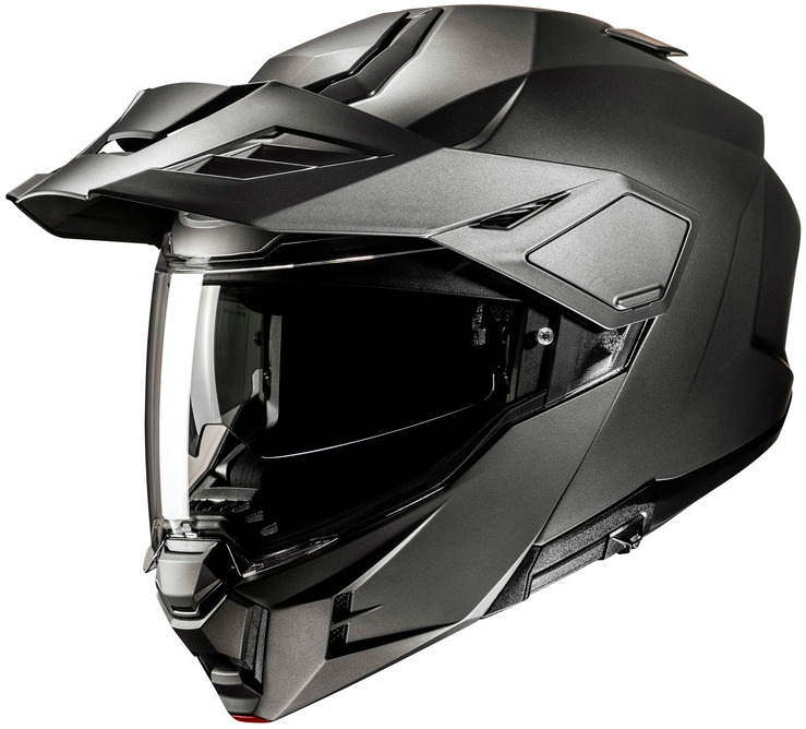 HJC I80 SOLID SEMI FLAT TITANIUM KASK MOTOCYKLOWY SZCZĘKOWY (XS)
