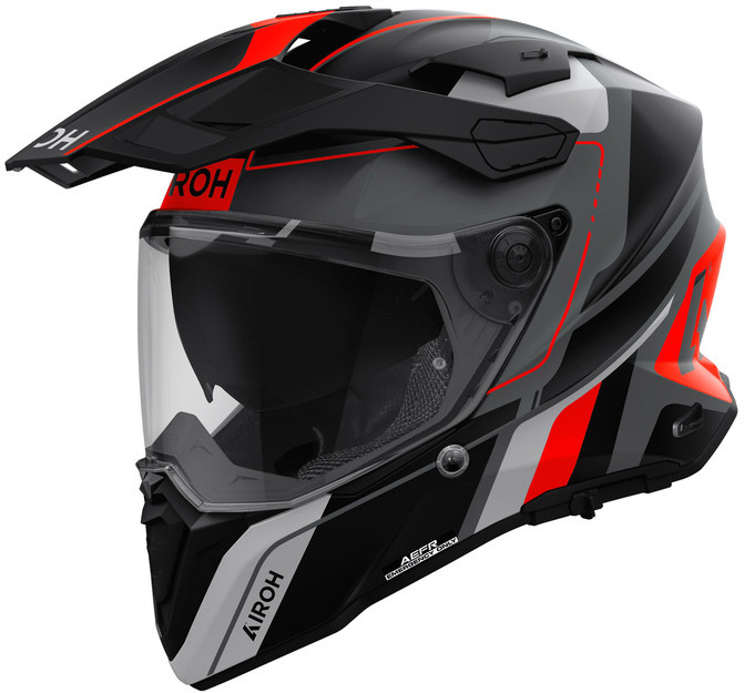 AIROH COMMANDER 2 SKIP ORANGE MATT KASK MOTOCYKLOWY CROSS ENDURO (3XL)