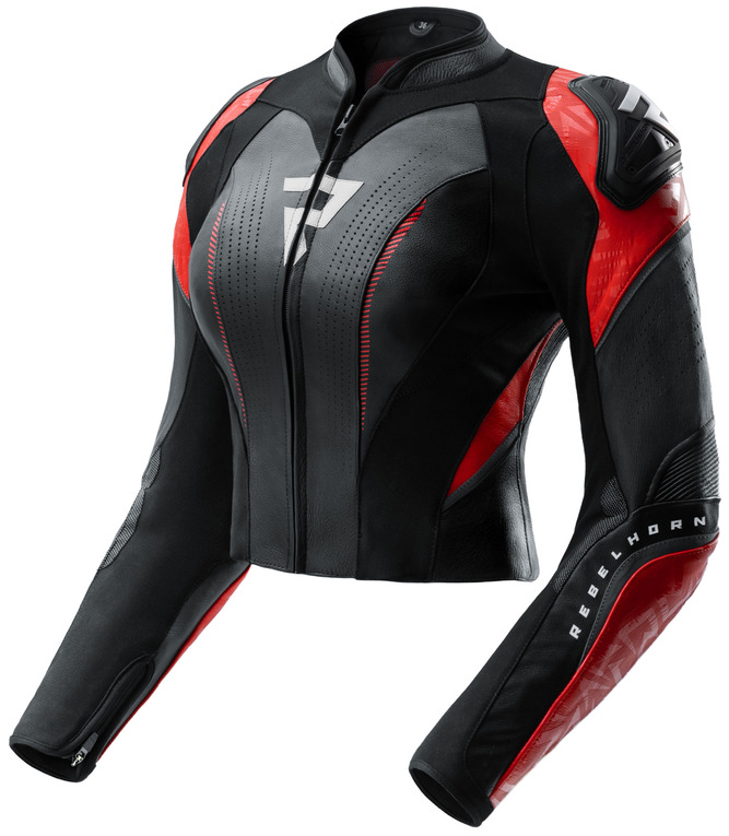 REBELHORN DIVA RS BLACK RED KURTKA MOTOCYKLOWA SKÓRZANA DAMSKA (32)