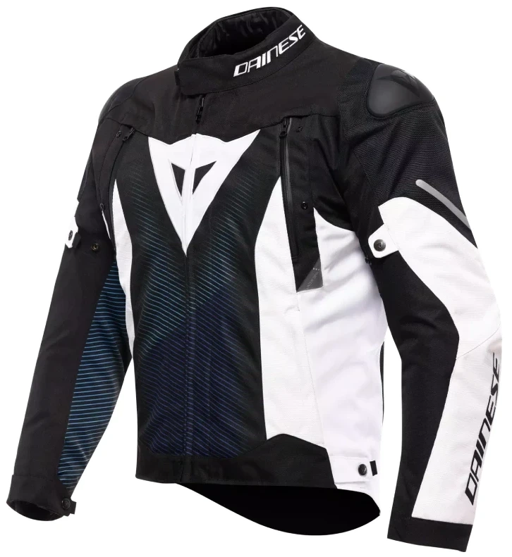 DAINESE SUPER SPRINT D-DRY BLACK BLUE WHITE KURTKA MOTOCYKLOWA TEKSTYLNA (48)