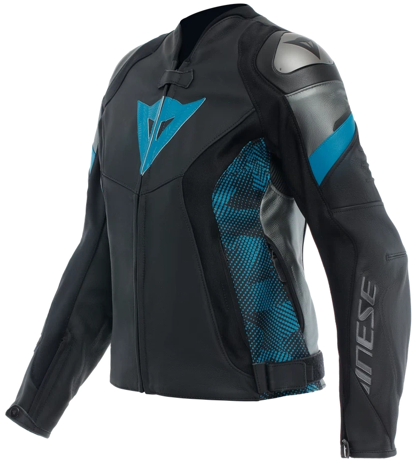 DAINESE AVRO 5 KURTKA MOTOCYKLOWA DAMSKA CZARNA NIEBIESKA (40)