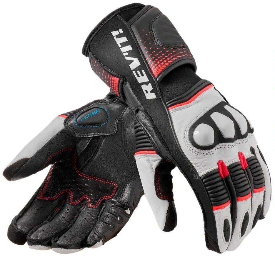 REV'IT XENA 4 LADIES WHITE RED RĘKAWICE MOTOCYKLOWE SPORTOWE (M)