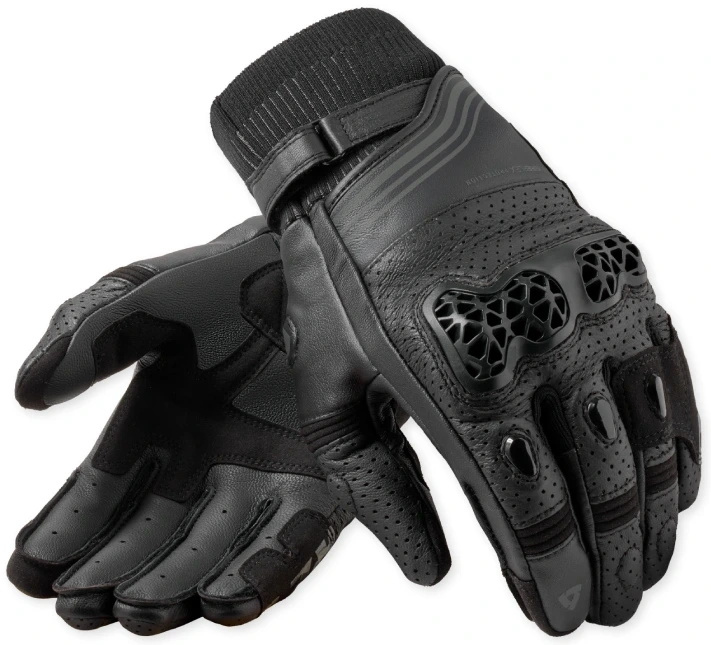 REV'IT POSITRON BLACK RĘKAWICE MOTOCYKLOWE KRÓTKIE LETNIE (3XL)