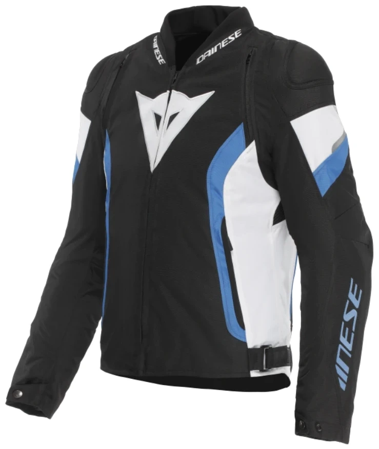 DAINESE AVRO 5 TEX BLACK BLUE WHITE KURTKA MOTOCYKLOWA TEKSTYLNA (46)