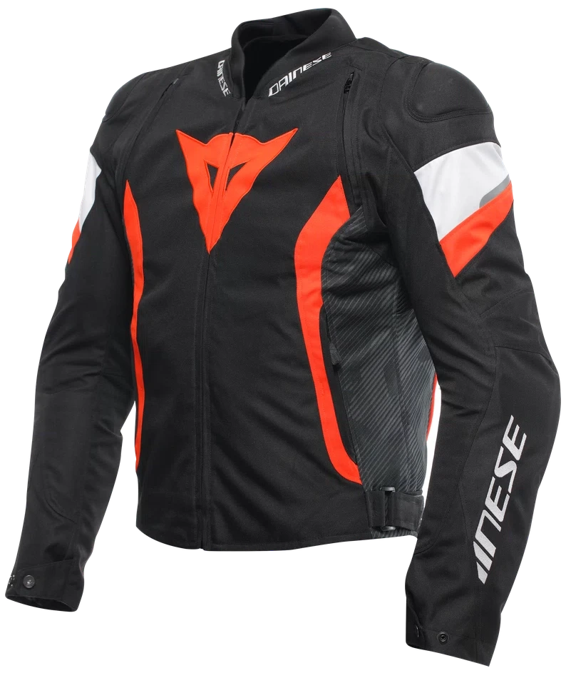 DAINESE AVRO 5 TEX KURTKA MOTOCYKLOWA MĘSKI CZARNA CZERWONA (48)