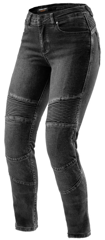 REBELHORN AGNESS 2 MONO BLACK JEANSY SPODNIE MOTOCYKLOWE DAMSKIE (24, 30)