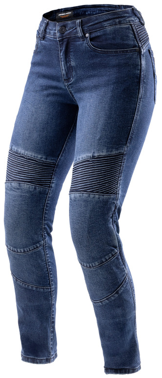 REBELHORN AGNESS 2 MONO BLUE JEANSY SPODNIE MOTOCYKLOWE DAMSKIE (32, 30)