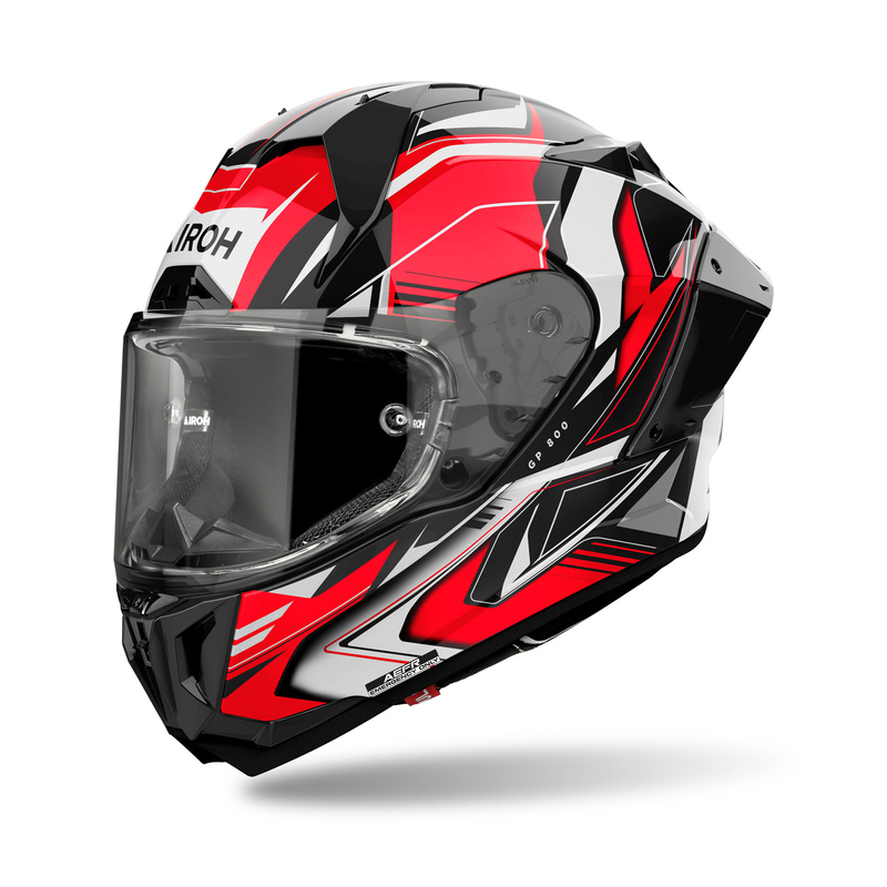 KASK AIROH GP800 MUST RED GLOSS KASK MOTOCYKLOWY INTEGRALNY (M)