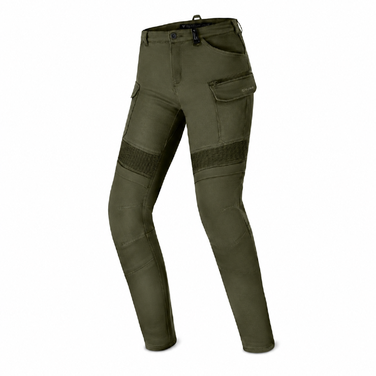JEANSY SHIMA GIRO 3.0 LADY KHAKI SPODNIE MOTOCYKLOWE DAMSKIE (24, 32)