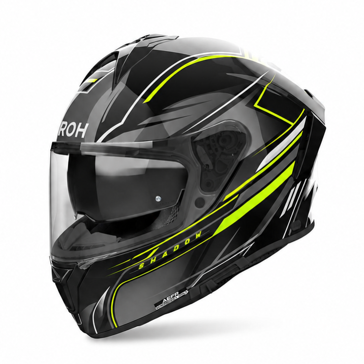 AIROH SPARK 2 SHADOW YELLOW GLOSS KASK MOTOCYKLOWY INTEGRALNY (M)