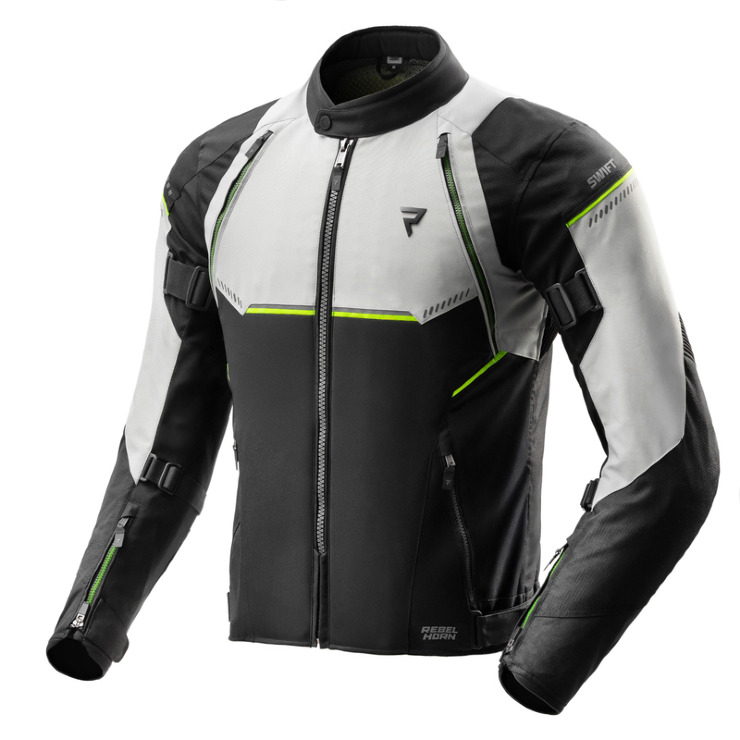 KURTKA REBELHORN SWIFT LIGHT GREY FLUO YELLOW (3XL)