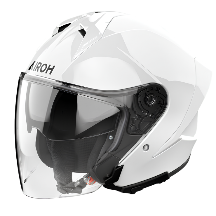 AIROH H21 WHITE GLOSS KASK MOTOCYKLOWY OTWARTY (3XL)